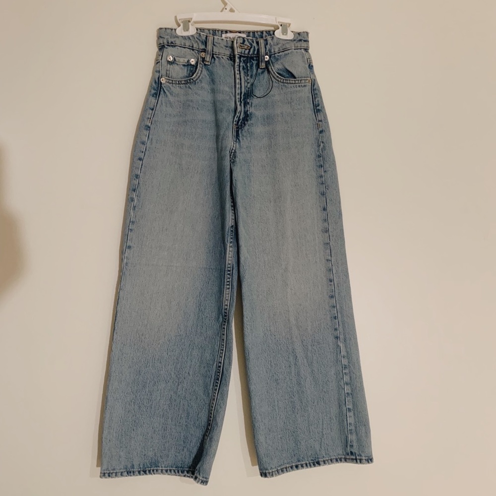 NEW Zara Boyfriend Wide-Leg Jeans